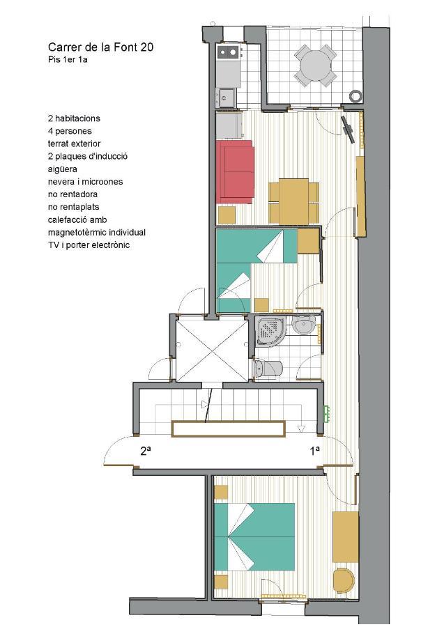 Cal Tofones, 1Er 1A. Apartament Turistic A Borreda, 08619-Barcelona Bagian luar foto